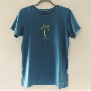Life is Good Palm Tree Tee Shirt